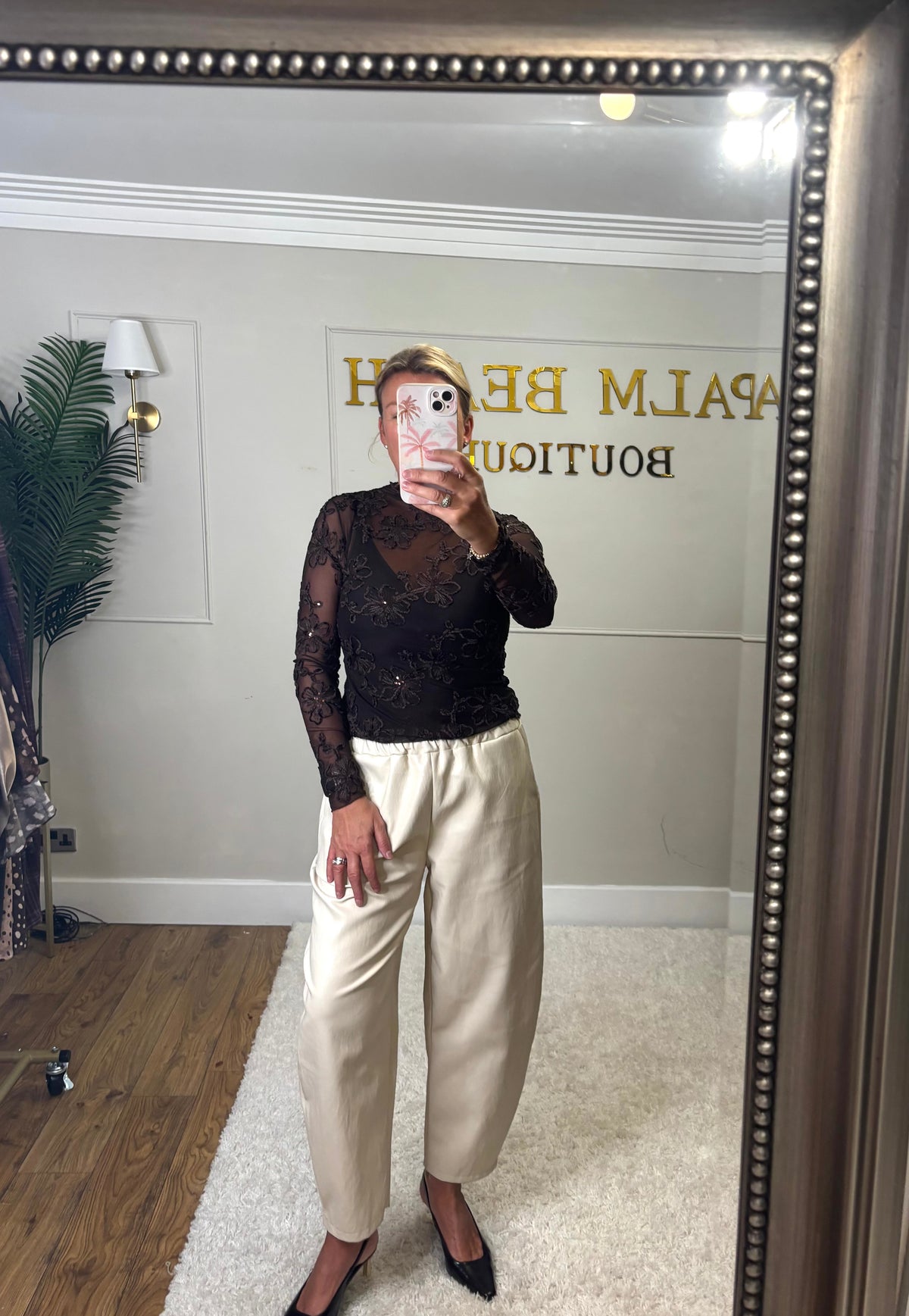 Ruby Sheer Sequin Top
