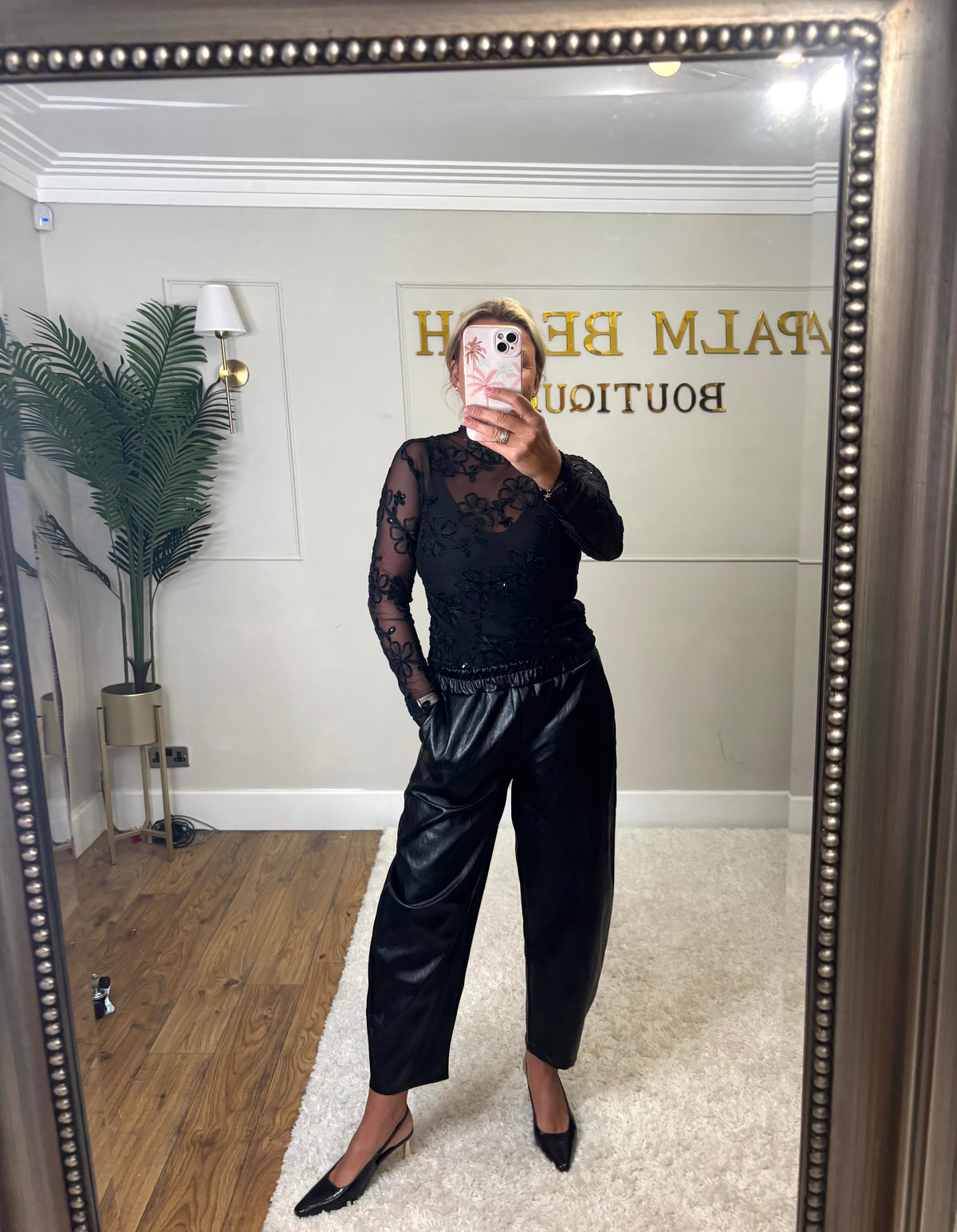 Ruby Sheer Sequin Top